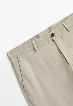 Massimo Dutti Slim-Fit Textured Ottoman- Chinos - Beige -Massimo Dutti Shop b3972fc9f7004c2b9d1673676d0b6925