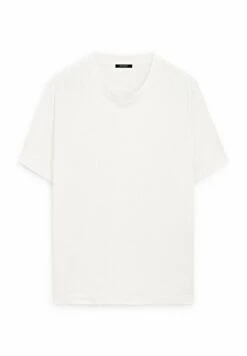 Massimo Dutti SHORT SLEEVE WITH CREW NECK - Basic T-shirt - Light Blue -Massimo Dutti Shop b3dc8f6dcb004653808d867b5f134ffb
