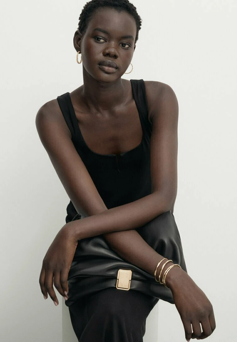 Massimo Dutti Strappy - Day Dress - Black 5 Massimo Dutti Strappy - Day Dress - Black - Image 3