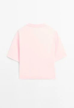Massimo Dutti SHORT SLEEVE WITH CREW NECK - Basic T-shirt - Pink -Massimo Dutti Shop b4065b4642e4435086e13c24d07ccdea