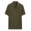 Massimo Dutti LIGHTWEIGHT SHORT SLEEVE POLOC NECK - Polo Shirt - Khaki