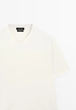 Massimo Dutti LIGHTWEIGHT CREW NECK WITH SHORT SLEEVE - Basic T-shirt - WHITE 22 Massimo Dutti LIGHTWEIGHT CREW NECK WITH SHORT SLEEVE - Basic T-shirt - WHITE -Massimo Dutti Shop b4690613741b412aad4ab70f8052f9da