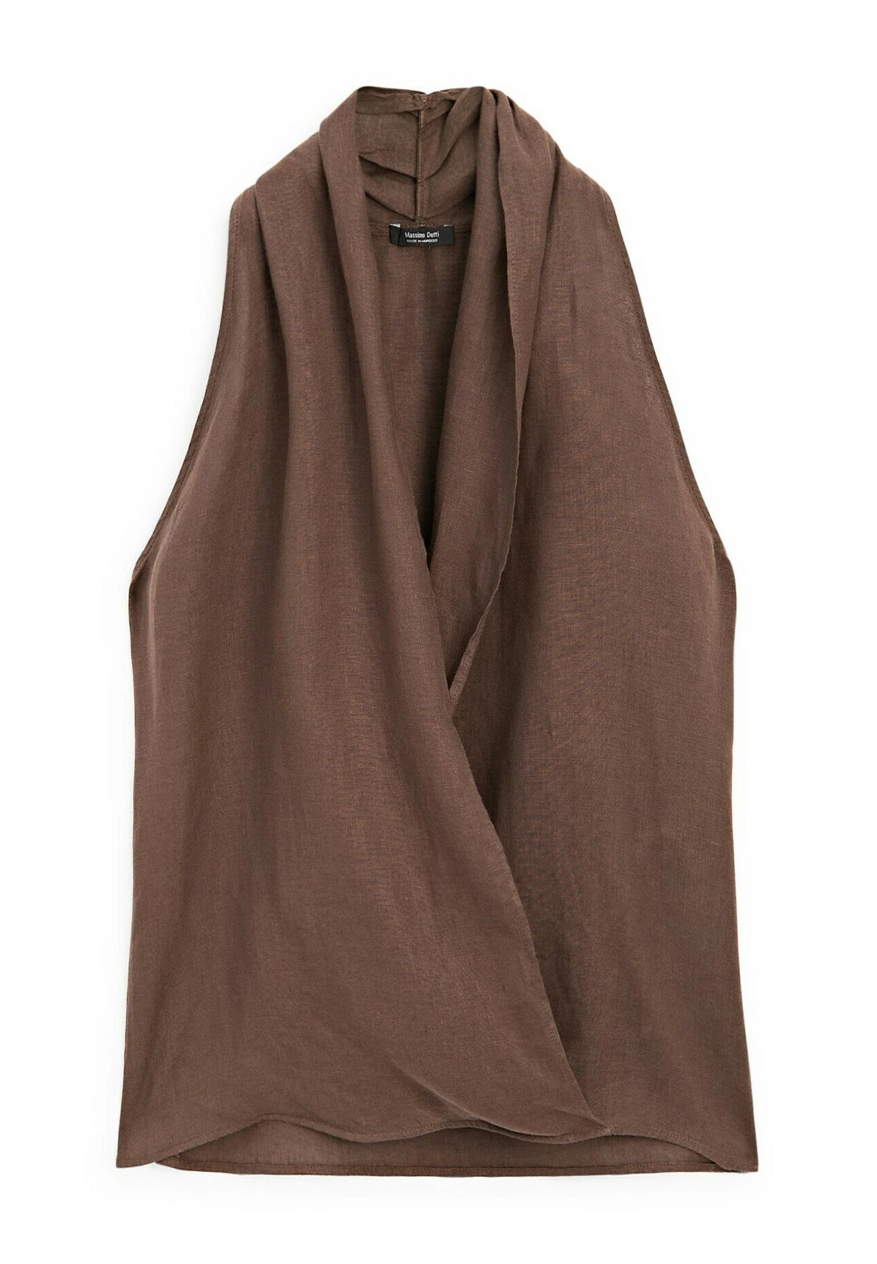 Massimo Dutti CROSSOVER HALTER NECK - Blouse - Mustard Yellow 14 Massimo Dutti CROSSOVER HALTER NECK - Blouse - Mustard Yellow - Image 12