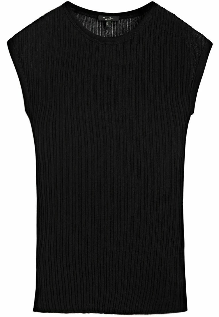 Massimo Dutti Open Crew Neck - Basic T-Shirt 7 Massimo Dutti Open Crew Neck - Basic T-Shirt - Image 5