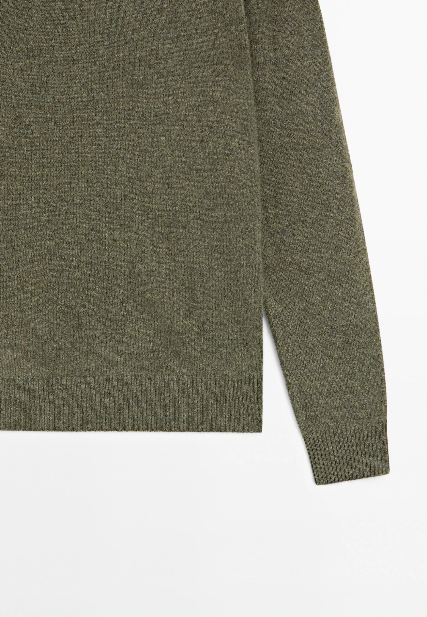 Massimo Dutti CREW NECK CASHMERE WITH LONG SLEEVES - Jumper - Green 8 Massimo Dutti CREW NECK CASHMERE WITH LONG SLEEVES - Jumper - Green - Image 6