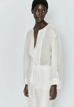 Massimo Dutti With Wide Sleeves - Blouse - White