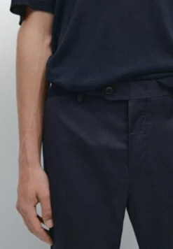 Massimo Dutti PINSTRIPE SUIT - Chinos - Dark Blue -Massimo Dutti Shop b4d7040cfce043d492196bf86d107e90