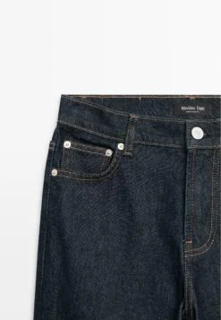 Massimo Dutti MID-RISE STRAIGHT-LEG - Straight Leg Jeans - Dark Blue -Massimo Dutti Shop b4d89504dd33421b839cb1cc16cf77b4