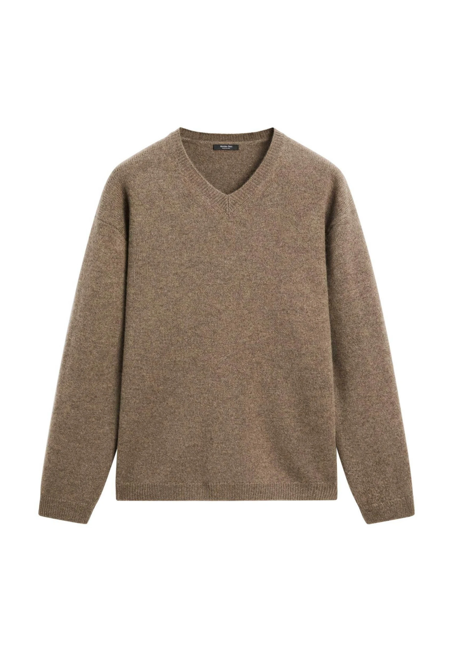 Massimo Dutti OVERSIZE V-NECK - Jumper - Ochre 8 Massimo Dutti OVERSIZE V-NECK - Jumper - Ochre - Image 6