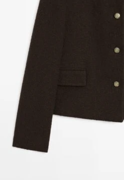 Massimo Dutti ELEGANT CROPPED WITH FLAP POCKETS - Light Jacket - Mottled Dark Brown 18 Massimo Dutti ELEGANT CROPPED WITH FLAP POCKETS - Light Jacket - Mottled Dark Brown -Massimo Dutti Shop b55612bad66541eabd4e688a3fc1ca77