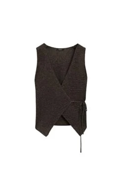 Massimo Dutti CROSSOVER WITH DRAWSTRING - Waistcoat - Mottled Dark Brown 17 Massimo Dutti CROSSOVER WITH DRAWSTRING - Waistcoat - Mottled Dark Brown -Massimo Dutti Shop b57dbd680b46404d8c493586052ea066 1
