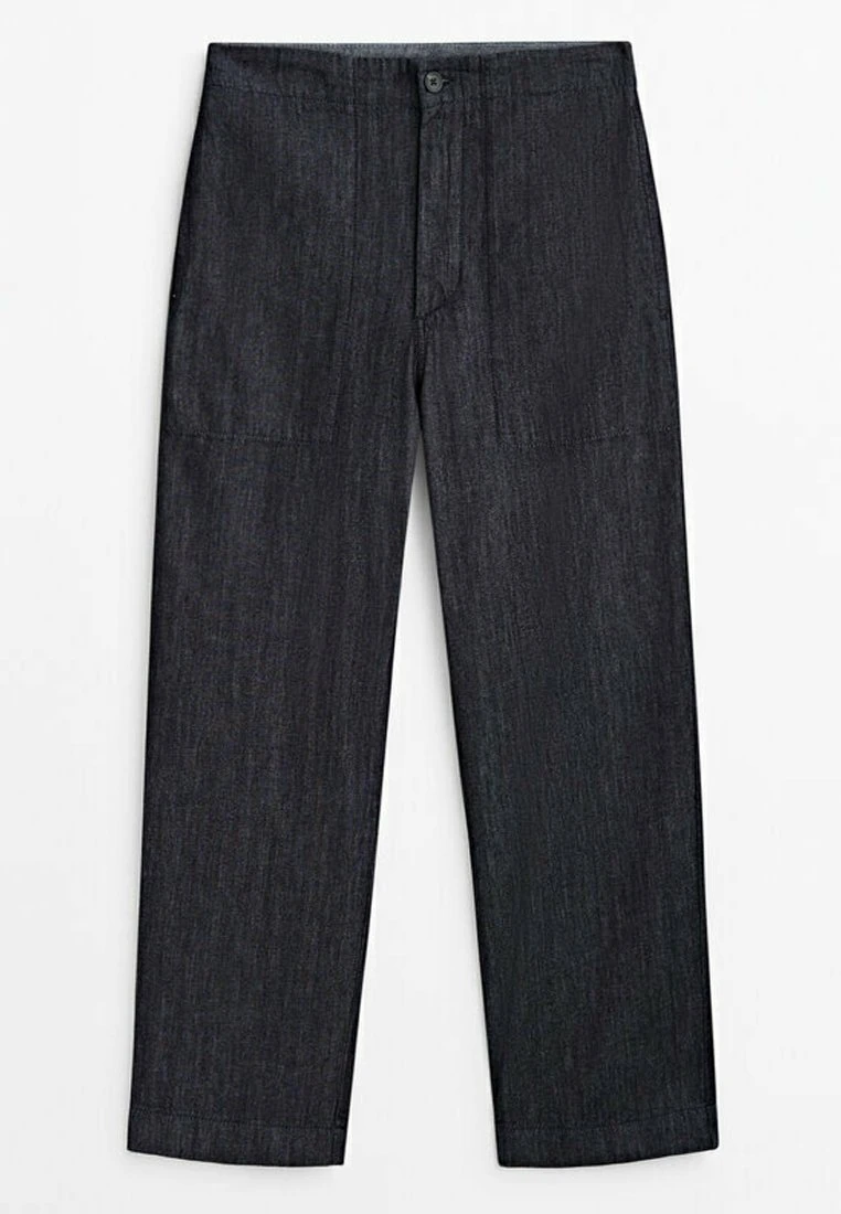 Massimo Dutti Mid Rise Carpenter - Straight Leg Jeans - Blue 12 Massimo Dutti Mid Rise Carpenter - Straight Leg Jeans - Blue - Image 10