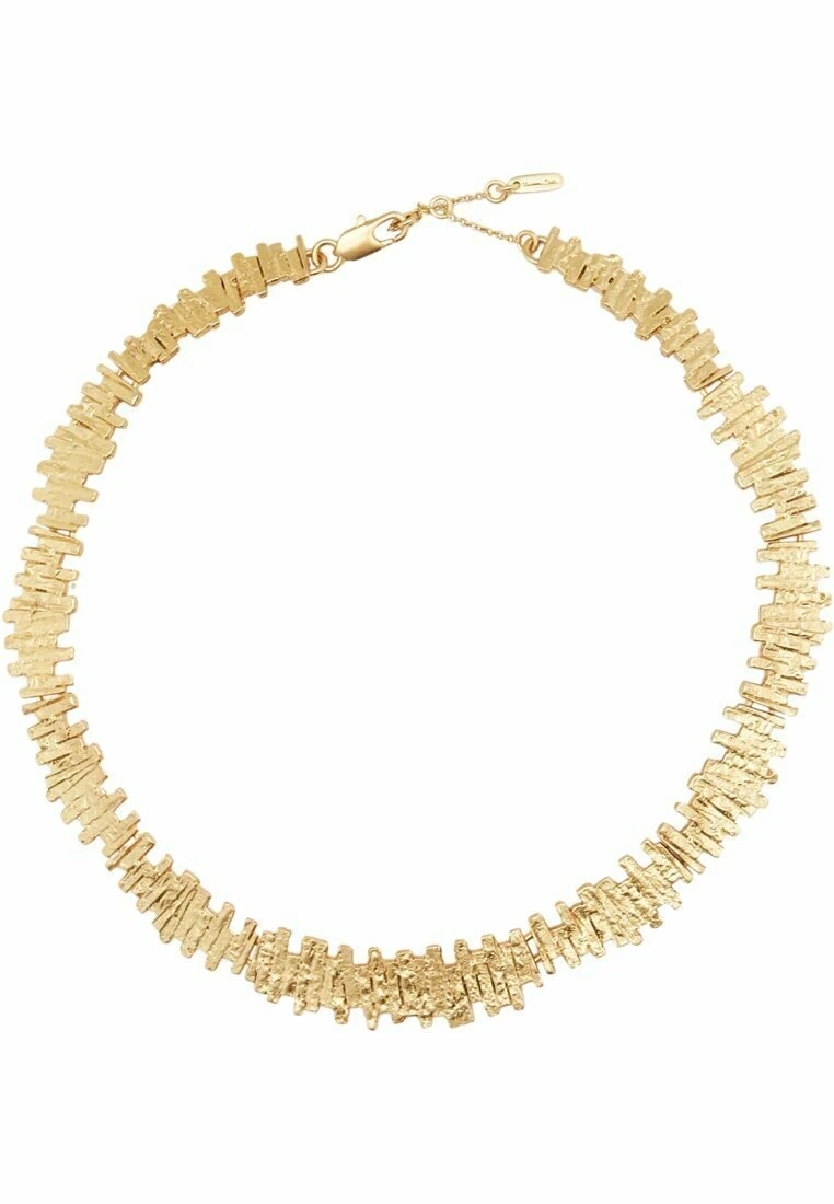 Massimo Dutti Rough-Textured - Necklace - Gold Coloured 4 Massimo Dutti Rough-Textured - Necklace - Gold Coloured - Image 2