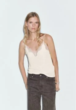 Massimo Dutti Top - Light Yellow