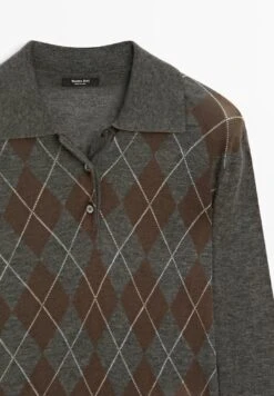 Massimo Dutti POLO COLLAR WITH DIAMOND DETAIL - Polo Shirt - Dark Grey 17 Massimo Dutti POLO COLLAR WITH DIAMOND DETAIL - Polo Shirt - Dark Grey -Massimo Dutti Shop b616762c3c2540c497cd98e3ddb3d591