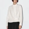 Massimo Dutti GARMENT WITH DRAPED ASYMMETRIC HEM - Blouse - White 1 Massimo Dutti GARMENT WITH DRAPED ASYMMETRIC HEM - Blouse - White -Massimo Dutti Shop b6216ce10b3b41259aadf1c07990618c