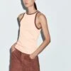 Massimo Dutti HALTER NECK WITH CONTRAST DETAIL - Top - Pink -Massimo Dutti Shop b6d7e53f37ff407ea26fc0e053a2c952