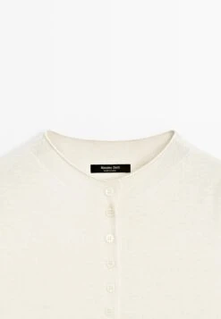 Massimo Dutti CROPPED MOCK TURTLENECK - Cardigan - Beige -Massimo Dutti Shop b6dfc46c0c83463c93891021c8e71946