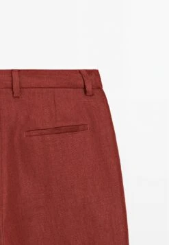 Massimo Dutti FLOWING MID-WAIST - Trousers - Red -Massimo Dutti Shop b6e8d58c5a58499296ecf2012efaf693