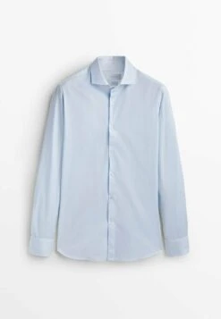 Massimo Dutti With Double Cuffs- Formal Shirt - Light Blue -Massimo Dutti Shop b702d12b2dfd4040832f92752661222e