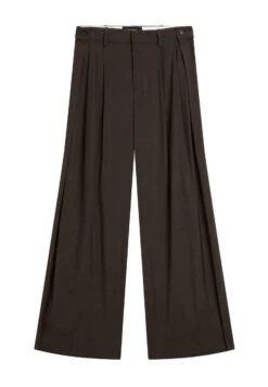 Massimo Dutti FLOWING WITH DARTS - Trousers - Dark Brown -Massimo Dutti Shop b7129a3a1c7b410e8c911ca403f4834e