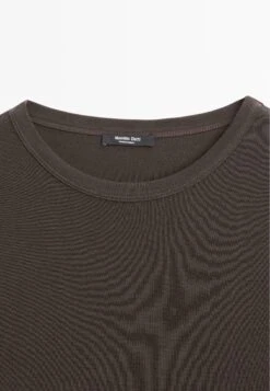 Massimo Dutti MELANGE - Long Sleeved Top - Dark Brown -Massimo Dutti Shop b7171b0088b94553bd5ce3b77559a5ed