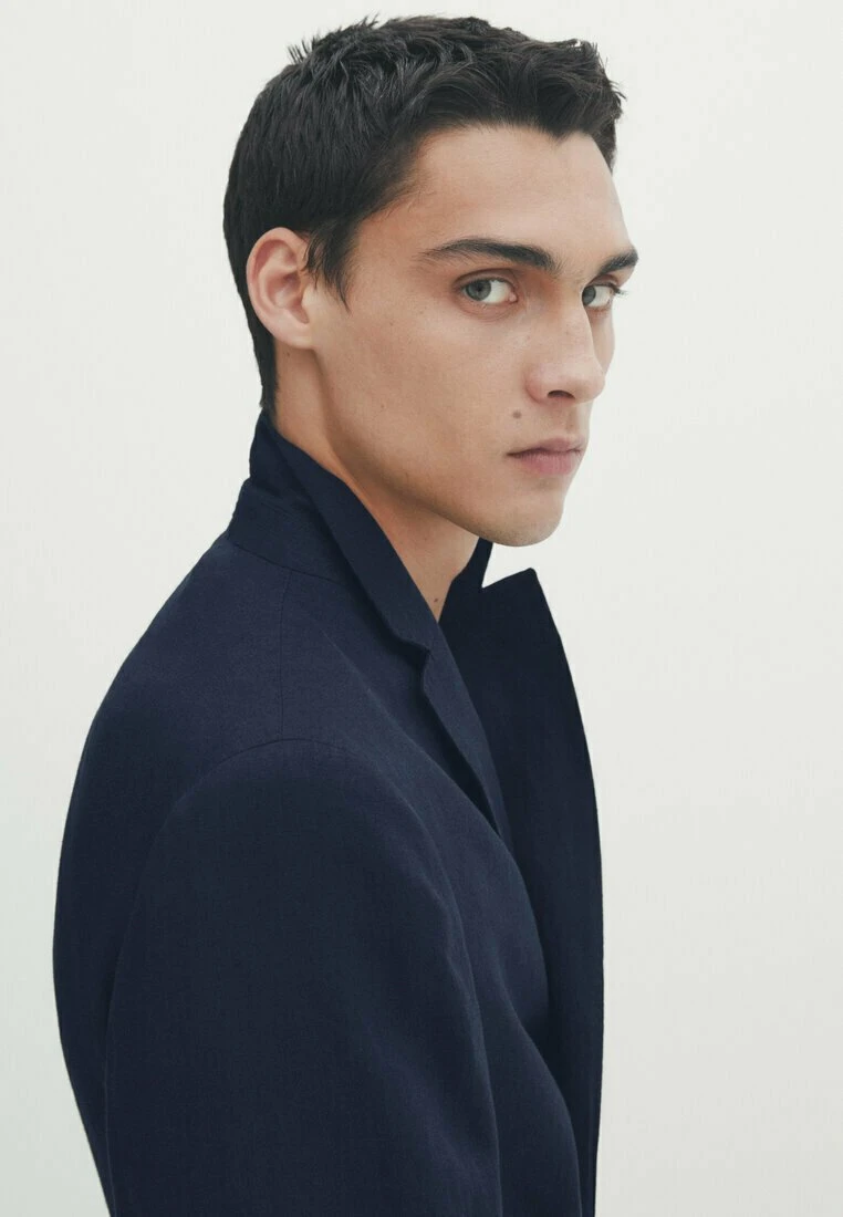 Massimo Dutti Blazer Jacket - Blue Denim 7 Massimo Dutti Blazer Jacket - Blue Denim - Image 5