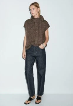 Massimo Dutti STRAIGHT-LEG HIGH-WAIST - Straight Leg Jeans - Dark Blue -Massimo Dutti Shop b71e50cb03b44928b883fc0ce6374b1e