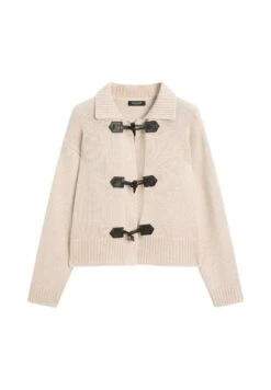 Massimo Dutti HORN BUTTONS - Cardigan - Light Brown -Massimo Dutti Shop b73434eb5bdb432ab3eb3b38f730044d