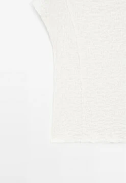 Massimo Dutti SLEEVELESS WITH GATHERED DETAIL - Basic T-shirt - White -Massimo Dutti Shop b75dcb37a140496e9c996ea255b27480
