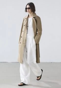 Massimo Dutti WATER-REPELLENT - Trenchcoat - Mottled Brown