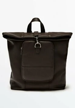 Massimo Dutti Foldable - Rucksack - Brown -Massimo Dutti Shop b7aca5e781444793a6e88d756fef445b