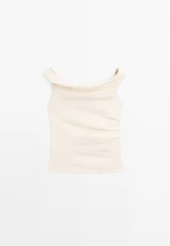 Massimo Dutti DRAPED STRAPLESS NECKLINE - Top - White 19 Massimo Dutti DRAPED STRAPLESS NECKLINE - Top - White -Massimo Dutti Shop b7e560e9d4d34d5d8a8a7a9da95847c3