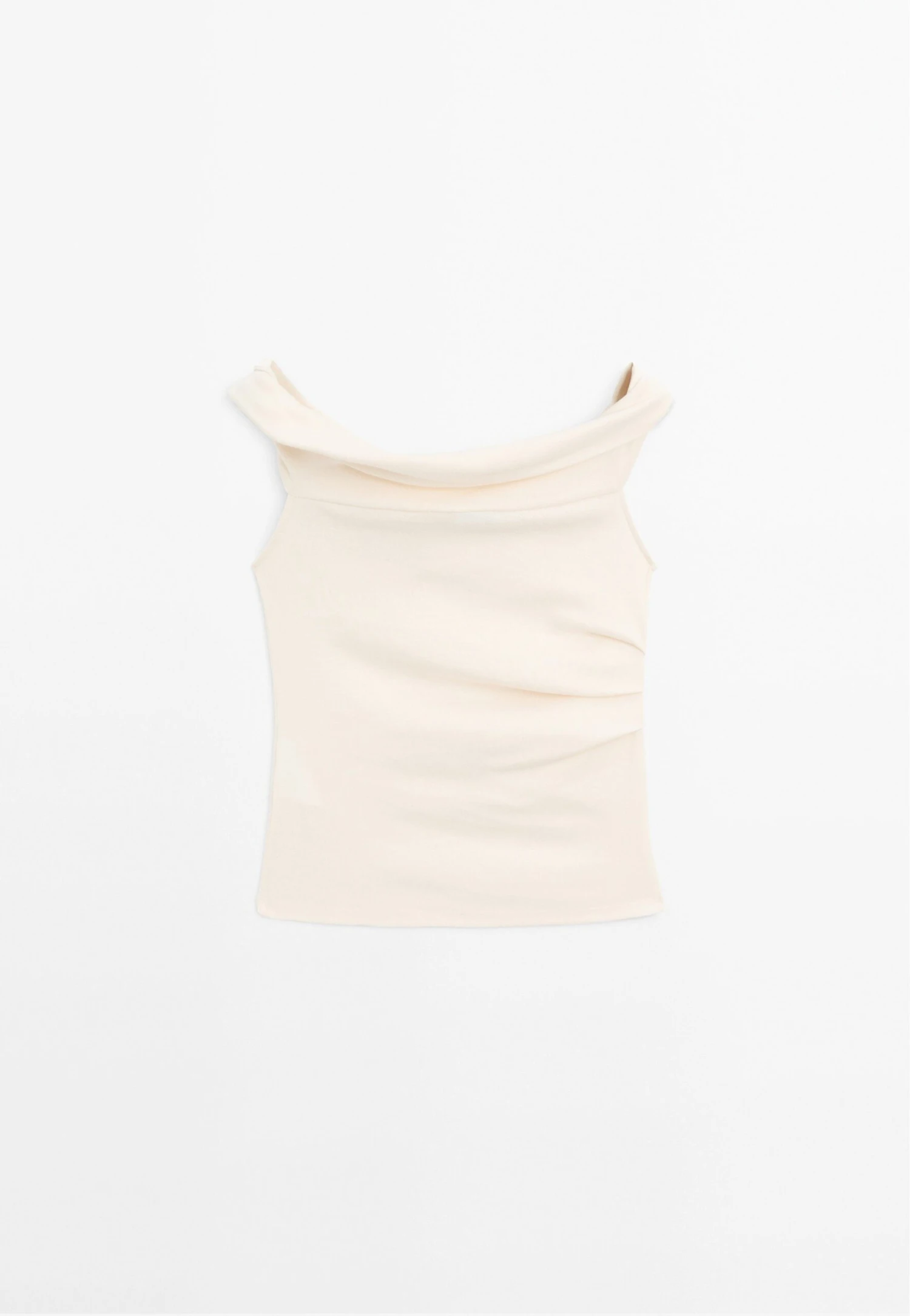 Massimo Dutti DRAPED STRAPLESS NECKLINE - Top - White 9 Massimo Dutti DRAPED STRAPLESS NECKLINE - Top - White - Image 7