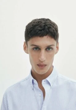 Massimo Dutti Soft Wash Regular Fit Striped Oxford- Shirt - Light Blue 16 Massimo Dutti Soft Wash Regular Fit Striped Oxford- Shirt - Light Blue -Massimo Dutti Shop b7e5a14b6e8b4720b3a6516231e48efd