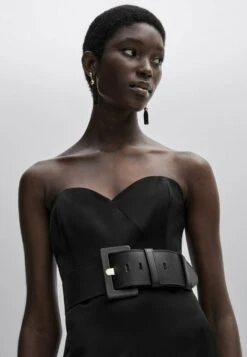 Massimo Dutti Studio Sweetheart Neckline- Jumpsuit - Black -Massimo Dutti Shop b7fa54f03f5f42efa0c0c801c82eee52