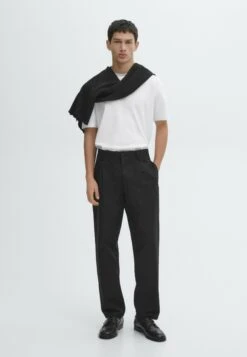 Massimo Dutti SHORT SLEEVE - Basic T-shirt - White Denim -Massimo Dutti Shop b800ecd9bbdc47e4ae43a7f40c2c1536