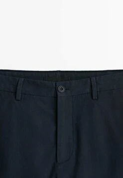 Massimo Dutti False Plain Dyed- Chinos - Dark Blue -Massimo Dutti Shop b80db0b8808741c38c1e8fee066f91bd