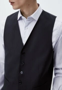 Massimo Dutti Suit Waistcoat - Dark Blue -Massimo Dutti Shop b864f6d24b904d70befade56faba332b