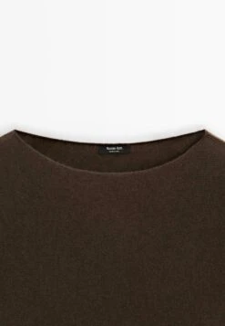 Massimo Dutti BOAT NECK WITH RAGLAN SLEEVE - Jumper - Dark Brown -Massimo Dutti Shop b86b9865b68749d8b031d74ab794c361