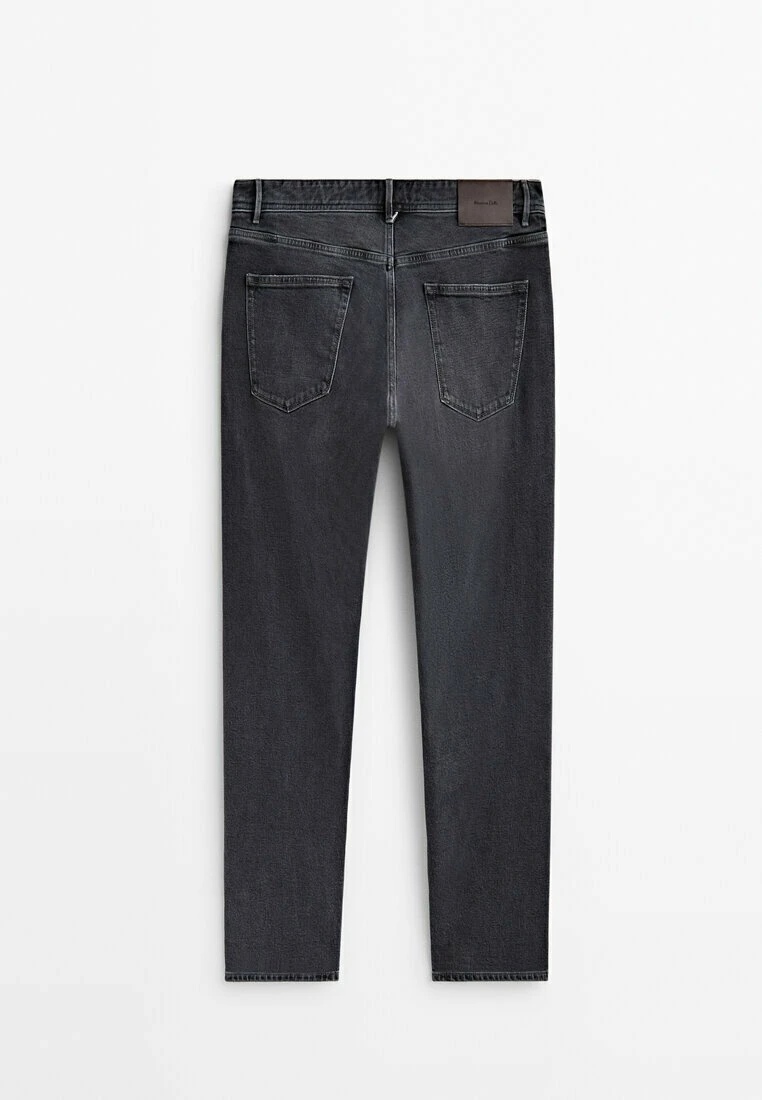 Massimo Dutti Tapered Fit Selvedge - Jeans Tapered Fit - Grey Denim 9 Massimo Dutti Tapered Fit Selvedge - Jeans Tapered Fit - Grey Denim - Image 7