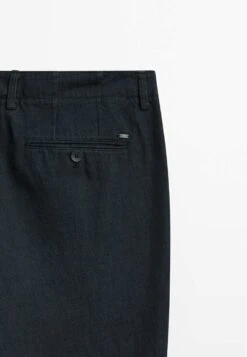 Massimo Dutti Rinse Wash Darted - Chinos - Dark Blue -Massimo Dutti Shop b89e77d0ade440b3adf0c30c0ec7845e