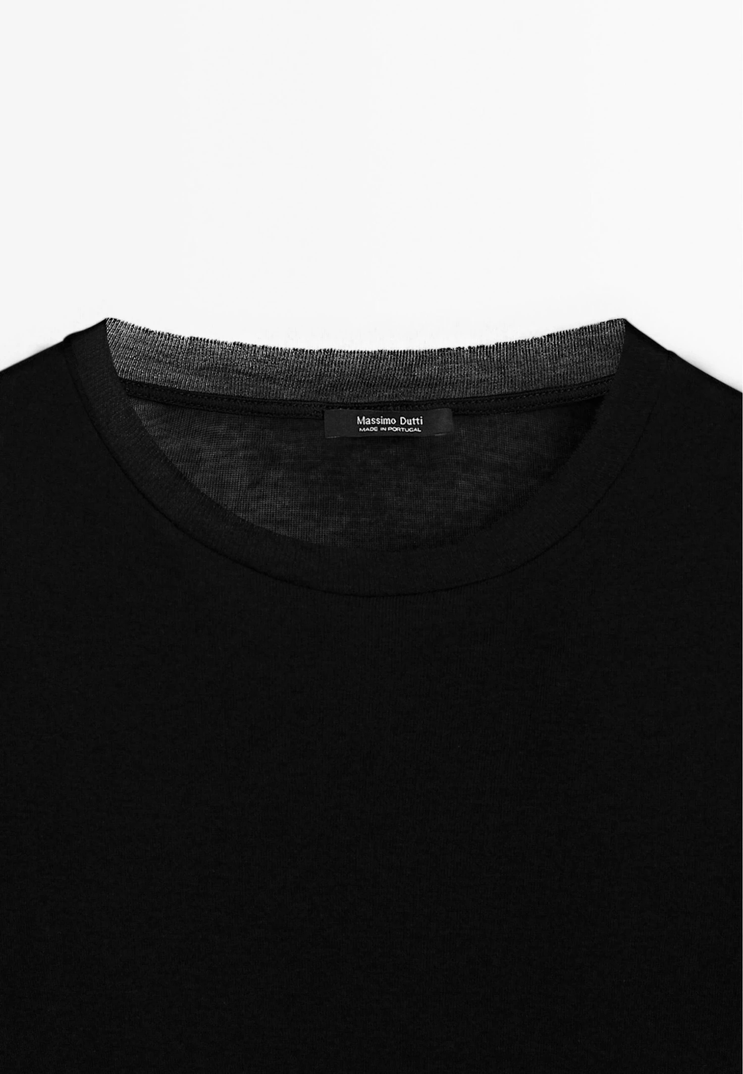 Massimo Dutti WITH NECKLINE - Long Sleeved Top - Black 10 Massimo Dutti WITH NECKLINE - Long Sleeved Top - Black - Image 8