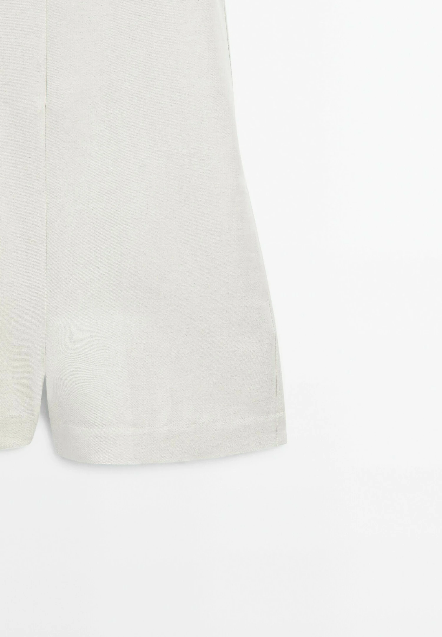 Massimo Dutti SHORT CREW NECK WITH POCKETS - Jumpsuit - Mottled Beige 11 Massimo Dutti SHORT CREW NECK WITH POCKETS - Jumpsuit - Mottled Beige - Image 9