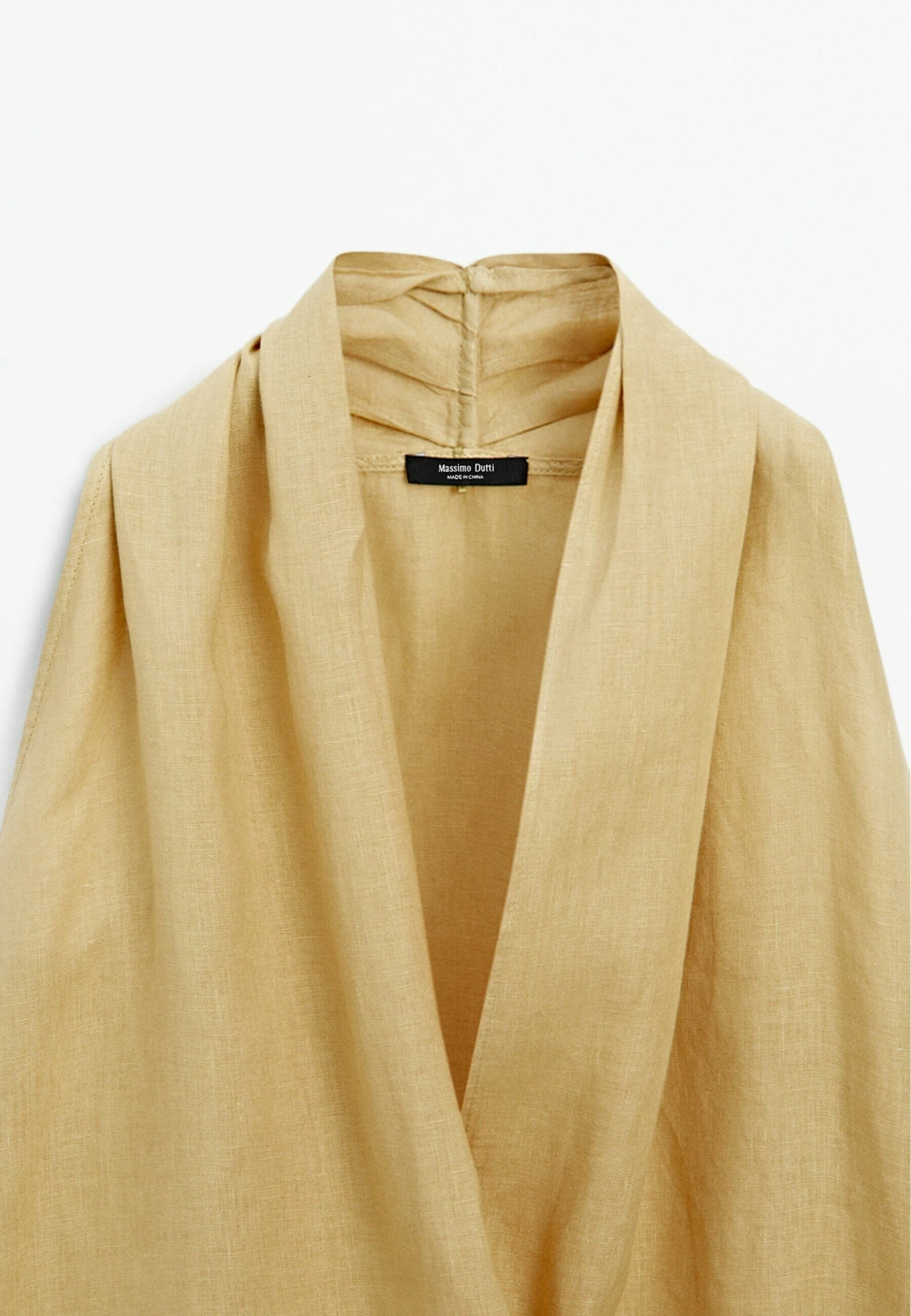 Massimo Dutti CROSSOVER HALTER NECK - Blouse - Mustard Yellow 12 Massimo Dutti CROSSOVER HALTER NECK - Blouse - Mustard Yellow - Image 10