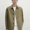 Massimo Dutti And Blend Twill- Summer Jacket - Beige -Massimo Dutti Shop b91659b14c7a419a98e2031461d6042d
