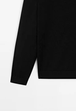 Massimo Dutti CREW NECK LONG SLEEVE - Jumper - Black -Massimo Dutti Shop b9251374b36e446dbc839deb917bc43b