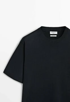 Massimo Dutti Studio - Short Sleeve - Basic T-Shirt - Blue 19 Massimo Dutti Studio - Short Sleeve - Basic T-Shirt - Blue -Massimo Dutti Shop b94043661cbf42bb8d566dd998687726