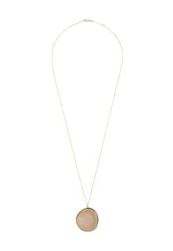 Massimo Dutti WITH TRANSLUCENT STONE - Necklace - Gold-coloured