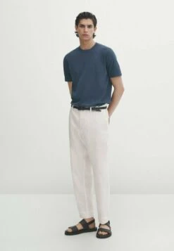 Massimo Dutti Short Sleeve - Basic T-Shirt - Mottled Dark Blue 11 Massimo Dutti Short Sleeve - Basic T-Shirt - Mottled Dark Blue -Massimo Dutti Shop b9758b7d2cfd47b596dcedd75e717f38